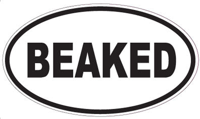 BEAKED - Oval Sticker