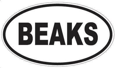 BEAKS - Oval Sticker