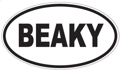 BEAKY - Oval Magnet