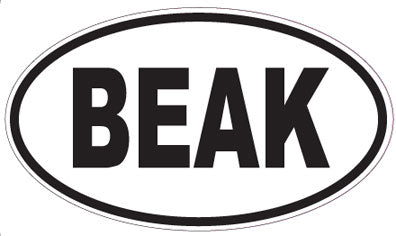 BEAK - Oval Sticker