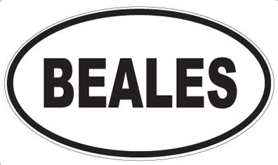 BEALES - Oval Magnet