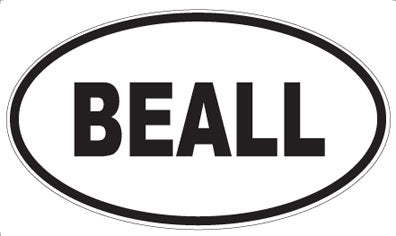 BEALL - Oval Magnet