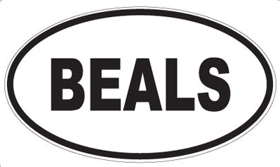 BEALS - Oval Magnet