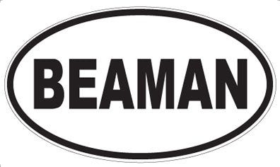 BEAMAN - Oval Magnet