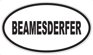 BEAMESDERFER - Oval Magnet
