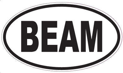 BEAM - Oval Sticker
