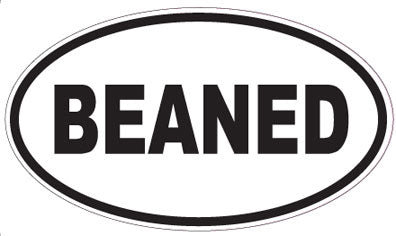 BEANED - Oval Sticker