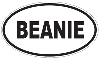 BEANIE - Oval Sticker