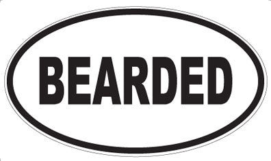 BEARDED - Oval Magnet