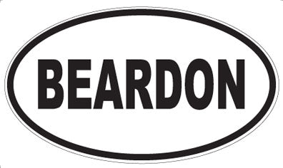 BEARDON - Oval Magnet