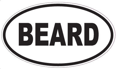 BEARD - Oval Magnet