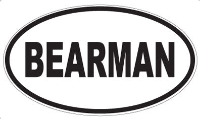 BEARMAN - Oval Magnet