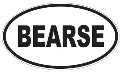 BEARSE - Oval Magnet