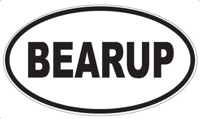 BEARUP - Oval Magnet