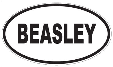 BEASLEY - Oval Magnet