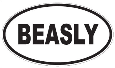 BEASLY - Oval Magnet