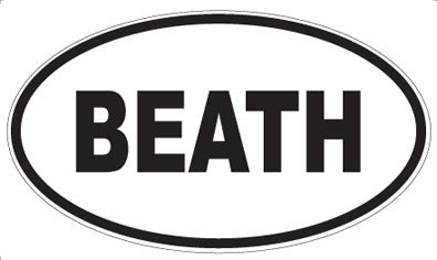 BEATH - Oval Magnet
