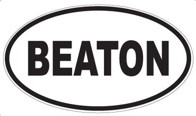 BEATON - Oval Magnet