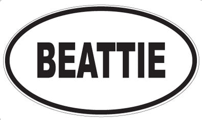 BEATTIE - Oval Magnet