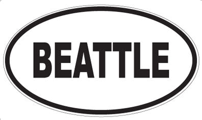 BEATTLE - Oval Magnet