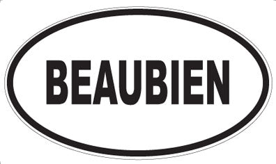 BEAUBIEN - Oval Magnet