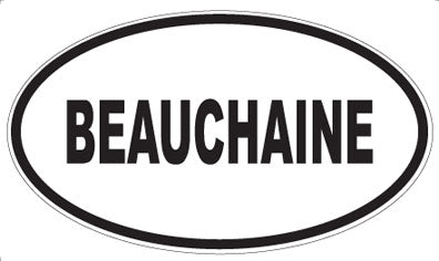 BEAUCHAINE - Oval Magnet