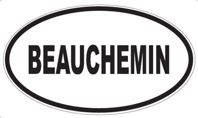 BEAUCHEMIN - Oval Magnet