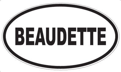BEAUDETTE - Oval Magnet