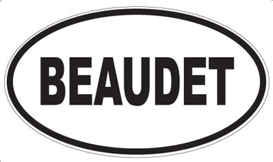 BEAUDET - Oval Magnet