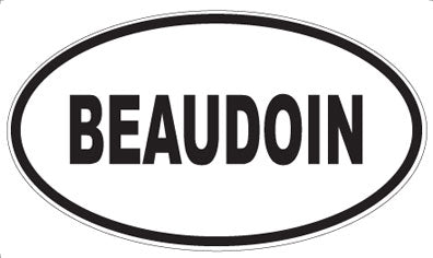 BEAUDOIN - Oval Magnet