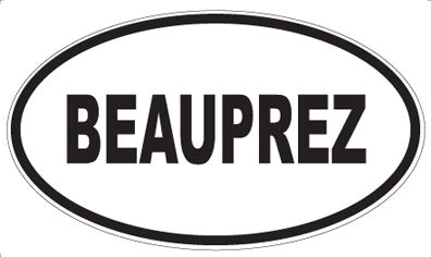 BEAUPREZ - Oval Magnet