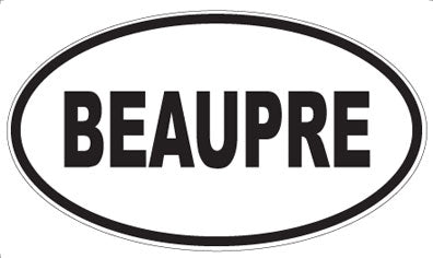 BEAUPRE - Oval Magnet