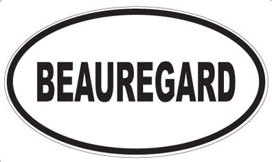 BEAUREGARD - Oval Magnet