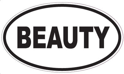 BEAUTY - Oval Sticker