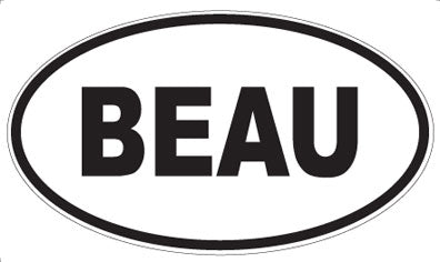 BEAU - Oval Magnet