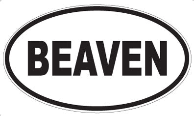 BEAVEN - Oval Magnet