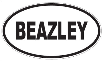 BEAZLEY - Oval Magnet