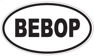 BEBOP - Oval Sticker