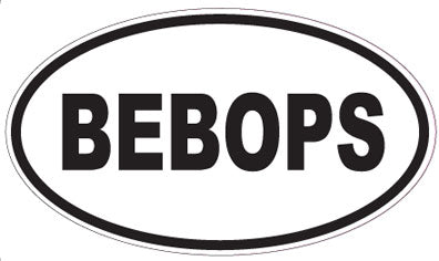 BEBOPS - Oval Sticker
