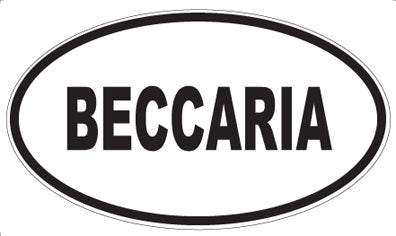 BECCARIA - Oval Magnet