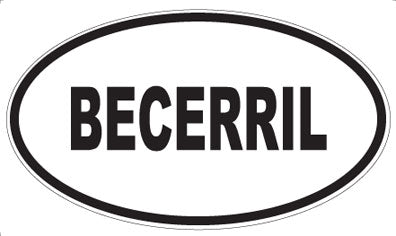 BECERRIL - Oval Magnet