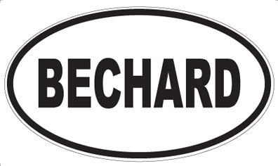 BECHARD - Oval Magnet