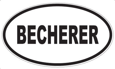 BECHERER - Oval Magnet