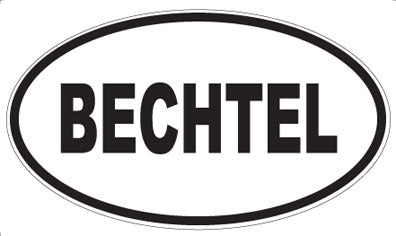 BECHTEL - Oval Magnet