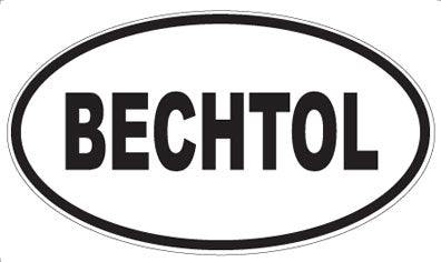BECHTOL - Oval Magnet