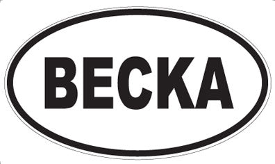 BECKA - Oval Magnet