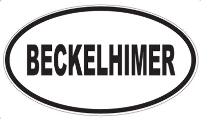 BECKELHIMER - Oval Magnet