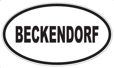 BECKENDORF - Oval Magnet