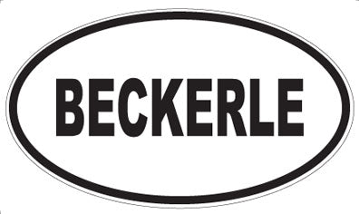 BECKERLE - Oval Magnet