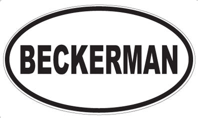 BECKERMAN - Oval Magnet